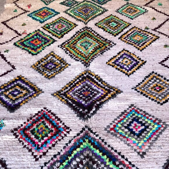 Colorful Ourika Handmade Moroccan Rug - 7.9 ft x 4.6 ft - Picture 5 of 6